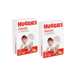 1 Set 2 pachete scutece Huggies Classic Jumbo 5 (11-25 kg), 38 buc