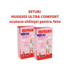 1 Set 2 pachete scutece-chiloţel Huggies pentru fetiţă 5 (13-17 kg), 2x48 buc.