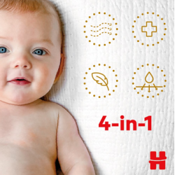 Huggies Extra Care Jumbo 2 (3-6 kg) 58 buc