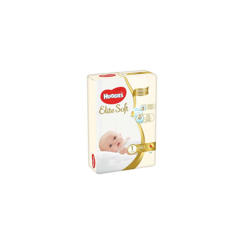 Scutece Huggies Elite Soft Jumbo 1 (3-5 kg), 50 buc
