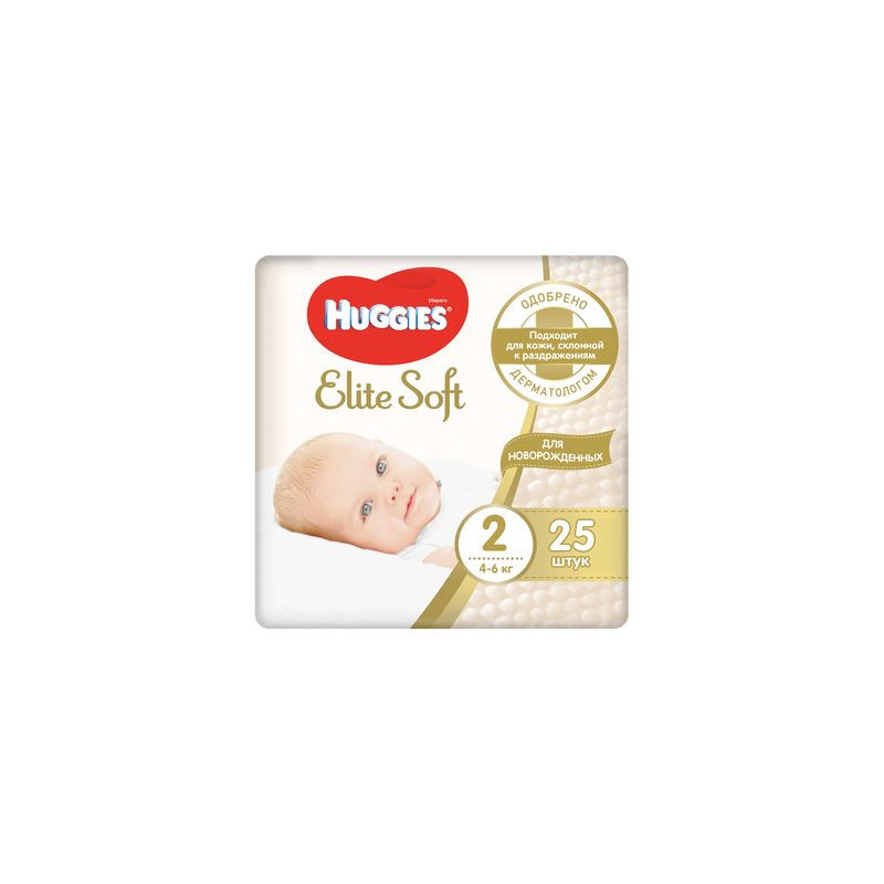 Scutece Huggies Elite Soft 2 (4-6 kg), 25 buc.
