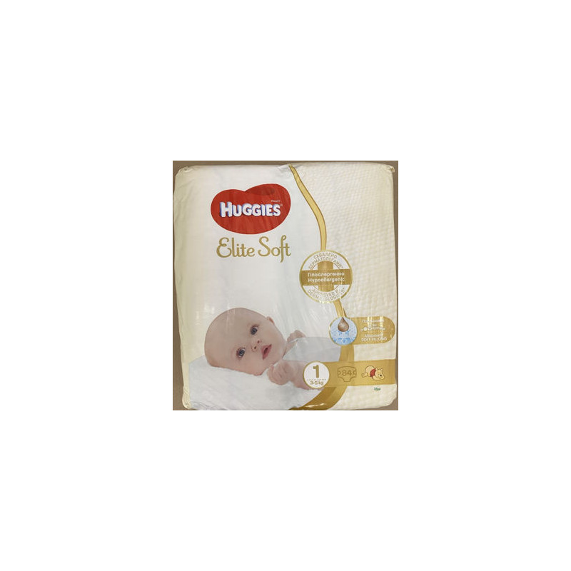 Scutece Huggies Elite Soft Mega 1 (3-5 kg), 84 buc