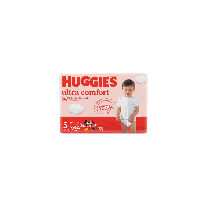 Scutece unisex Huggies Ultra Comfort Jumbo 5 (11-25 kg), 42 buc