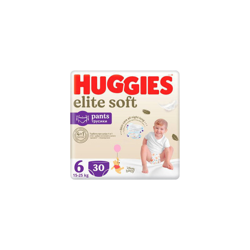Scutece-chiloţel Huggies Elite Soft 6 (15-25 kg), 30 buc