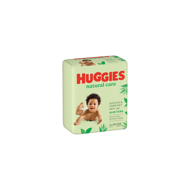 Huggies Babywipes Natural Care Quad 4 x 56 buc