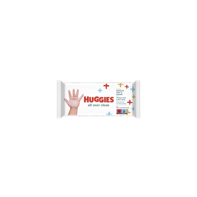 Şerveţele umede Huggies All Over Clean, 56 buc
