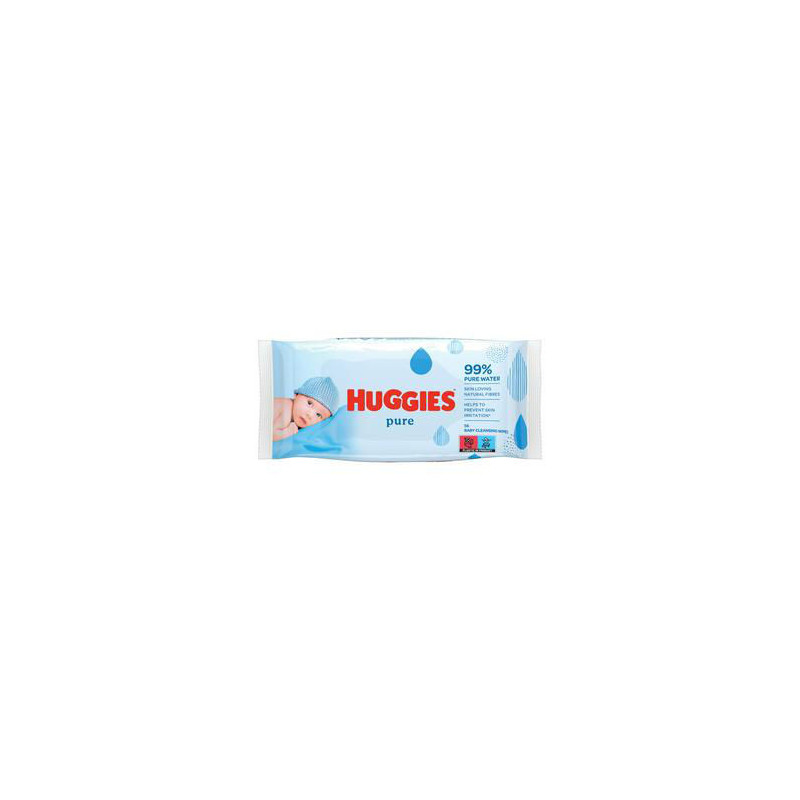 Şerveţele umede Huggies Pure, 56 buc
