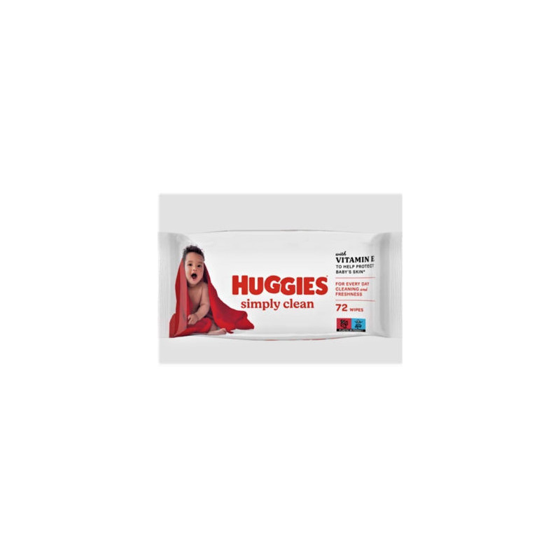 Șervețele umede pentru copii Huggies Simply Clean, 72 buc