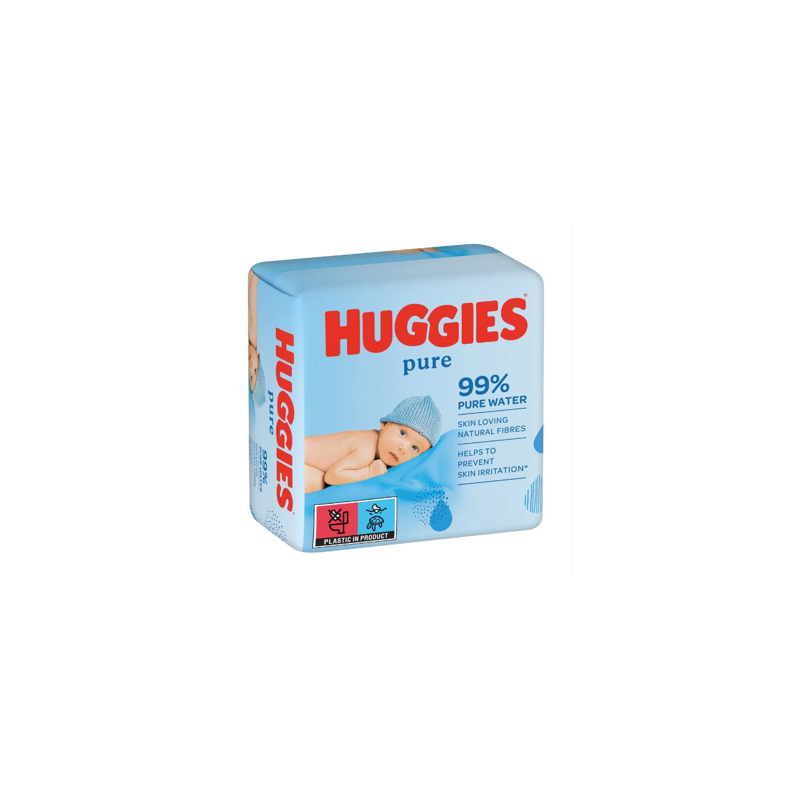 Şerveţele umede Huggies Pure Triple, 3 x 56 buc