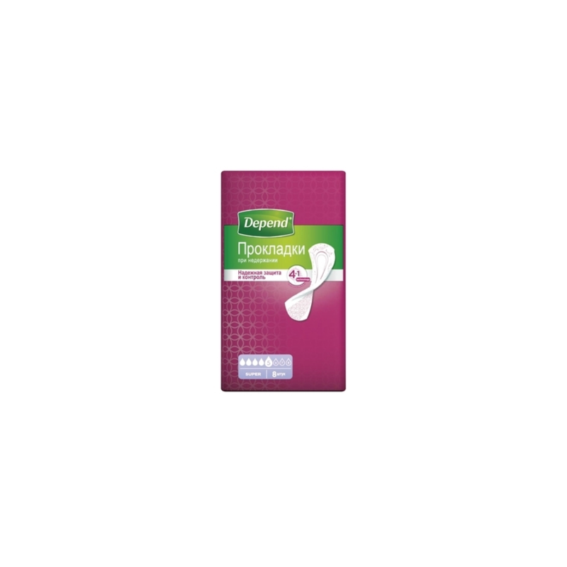 Absorbante urologice Depend Super, 8 buc.
