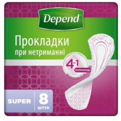 Absorbante urologice Depend Super, 8 buc.