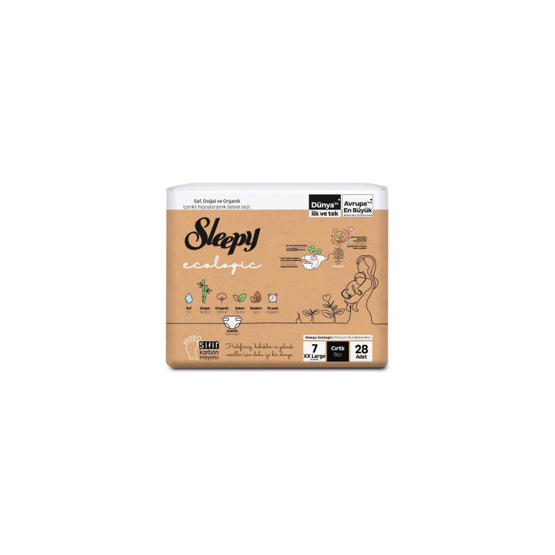 SCUTECE SLEEPY ECOLOGIC DOUBLE MARIME 7 XXLARGE, 20-30KG, 28 BUCATI