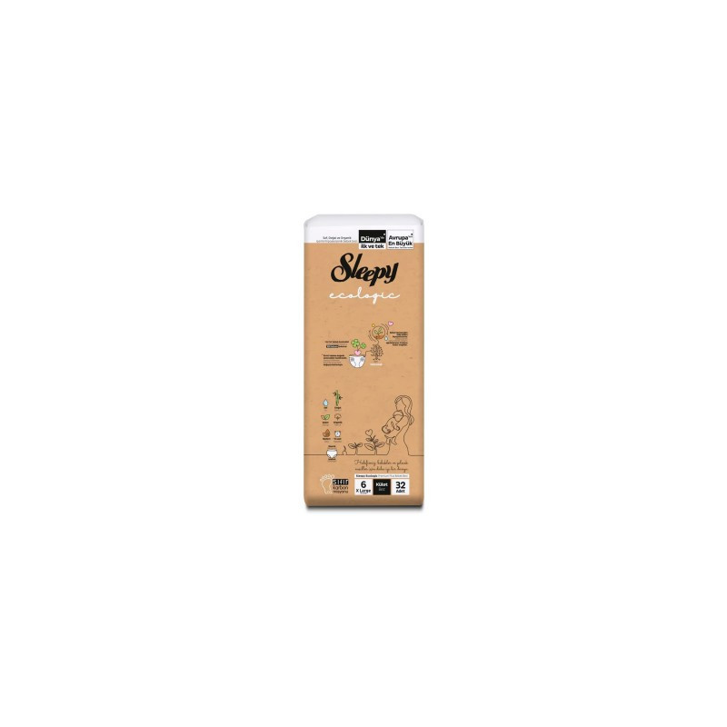 CHILOTEL SLEEPY ECOLOGIC DOUBLE MARIME 6 XLARGE 15-27KG, 32 BUCATI