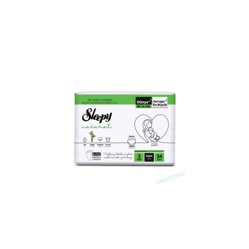 CHILOTEL SLEEPY NATURAL ULTRA SENSITIVE 3 MIDI 4-9KG, 34 BUCATI