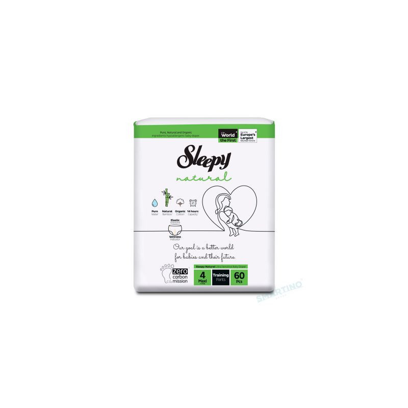 CHILOTEL SLEEPY NATURAL ULTRA SENSITIVE DOUBLE 4 MAXI, 7-14KG, 60 BUCATI