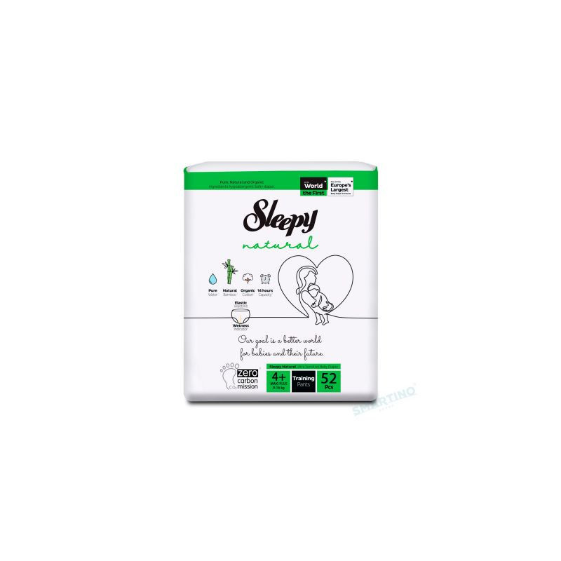 CHILOTEL SLEEPY NATURAL ULTRA SENSITIVE DOUBLE 4+ MAXI PLUS, 9-16KG, 52 BUCATI