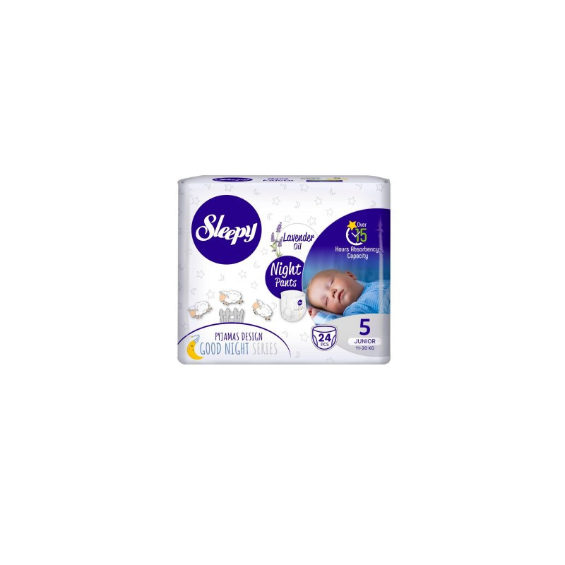 CHILOTEL SLEEPY NATURAL ULTRA SENSITIVE NIGHT 5 JUNIOR , 11-18KG, 24 BUCATI