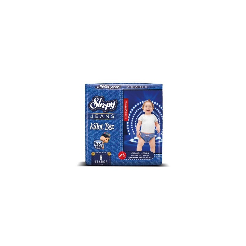 CHILOTEL SLEEPY NATURAL ULTRA SENSITIVE JEANS 6 XLARGE, 15-25KG, 20 BUCATI
