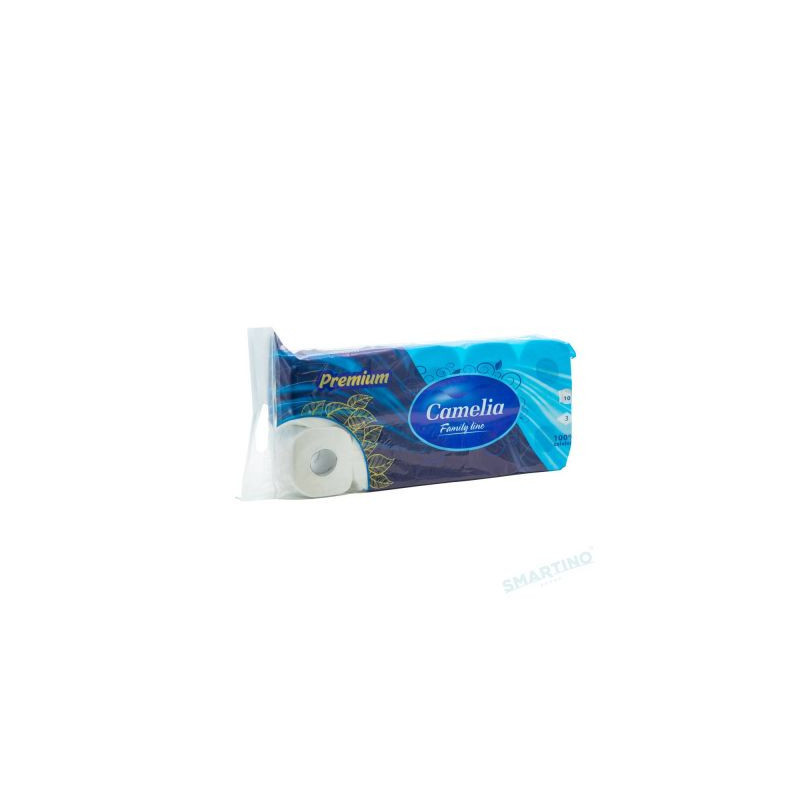 HIRTIE IGIENICA CAMELIA 10 ROLE,3 STRATURI, 161 FOI PREMIUM