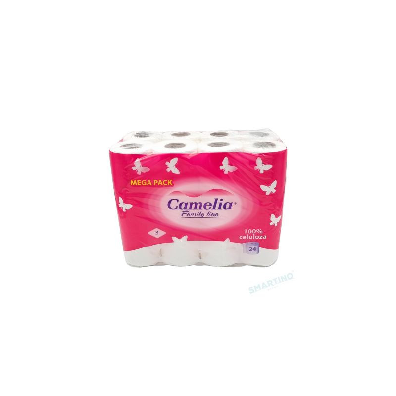 HIRTIE IGIENICA CAMELIA 24 ROLE,3 STRATURI, 91FOI
