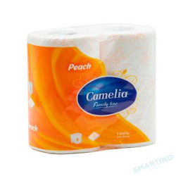 HIRTIE IGIENICA CAMELIA 4 ROLE,3 STRATURI, 125 FOI