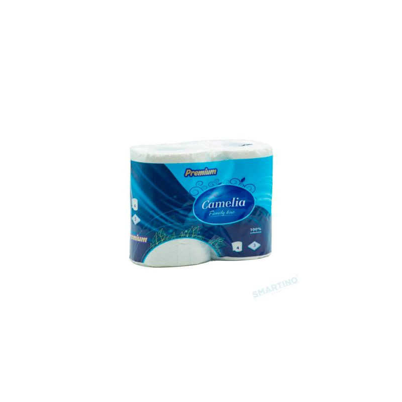 HIRTIE IGIENICA CAMELIA 4 ROLE,3 STRATURI, 161 FOI PREMIUM