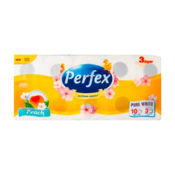 HIRTIE IGIENICA PERFEX 10 ROLE,3 STRATURI, 117 FOI