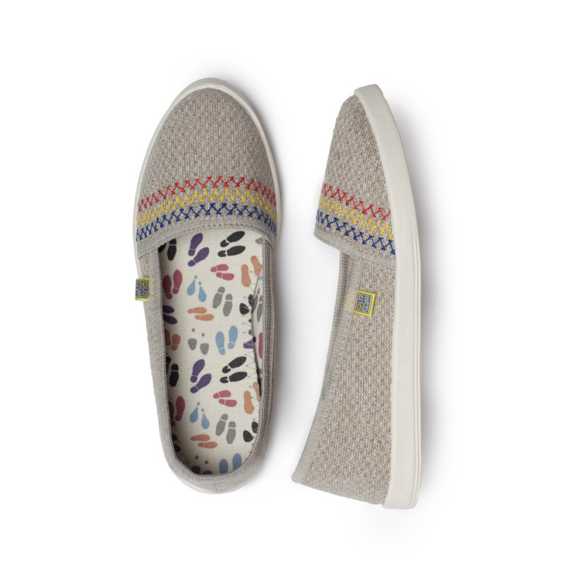 Espadrile In Brodate, Bej