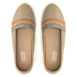 Espadrile In Brodate, Bej