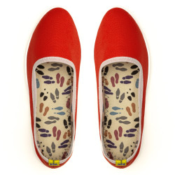Espadrile LIA, Orange