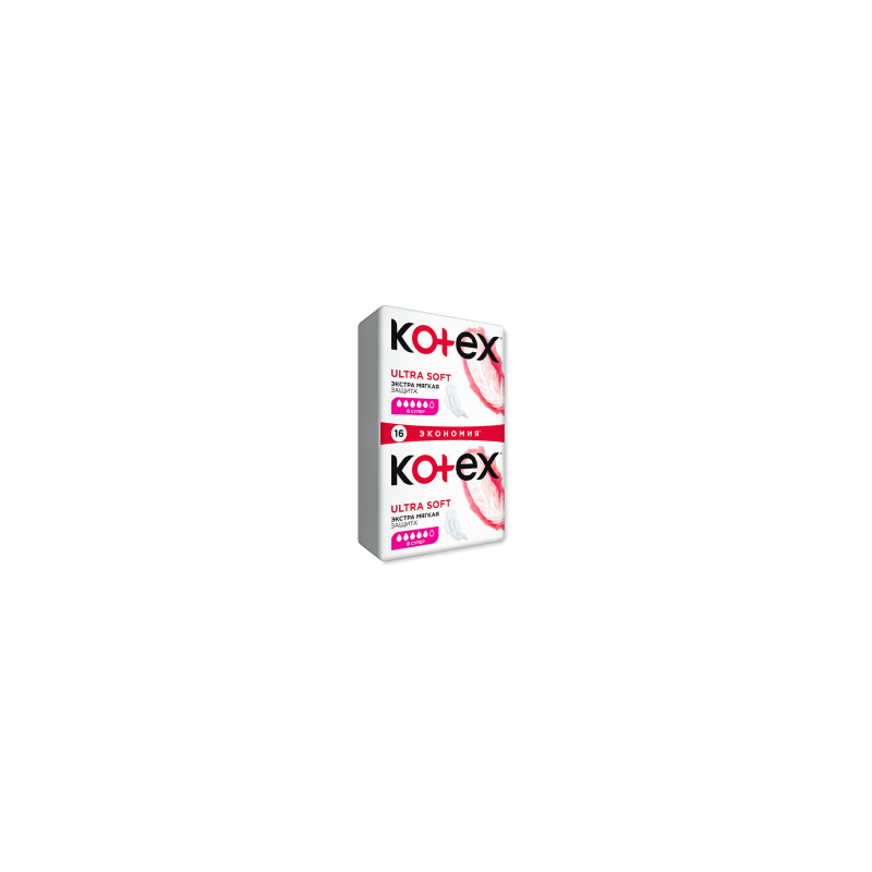 Absorbante igienice Kotex Ultra Soft Super Duo, 16 buc.