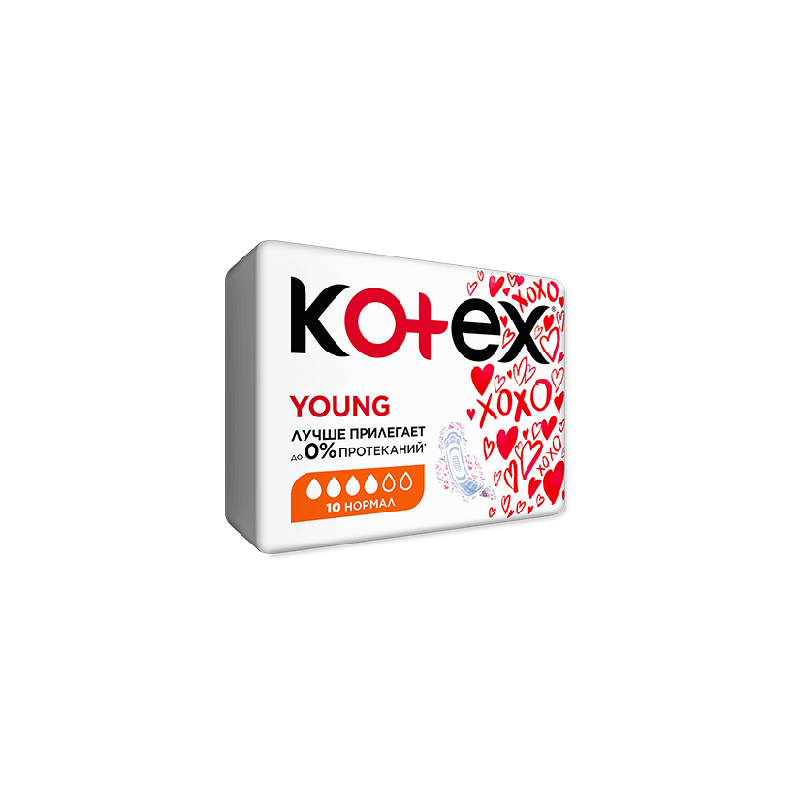 Absorbante igienice Kotex Young Normal, 10 buc.