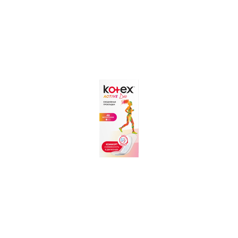 Absorbante pentru fiecare zi Kotex Active Deo, 48 buc.