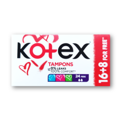 Tampoane Kotex Mini, 16+8 buc