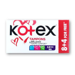 Tampoane Kotex Mini, 8+4 buc.
