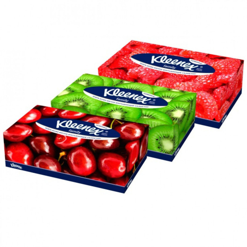Şerveţele în cutie de carton Kleenex Family, 150 buc.